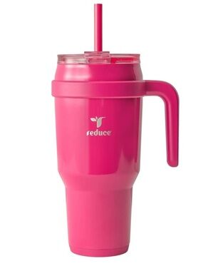 Reduce 40oz Vacuum Insulated Stainless Steel Tumbler Handle & Straw Hot Pink